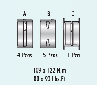 COJINETES DE BANCADA MORESA